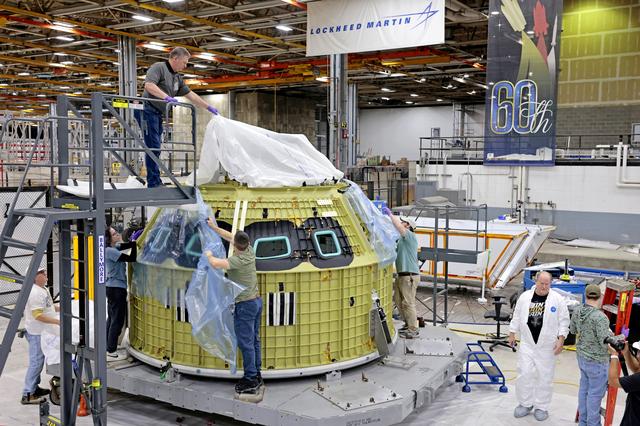 NASA image: Artemis IV Orion Pressure Vessel Shipped to KSC 